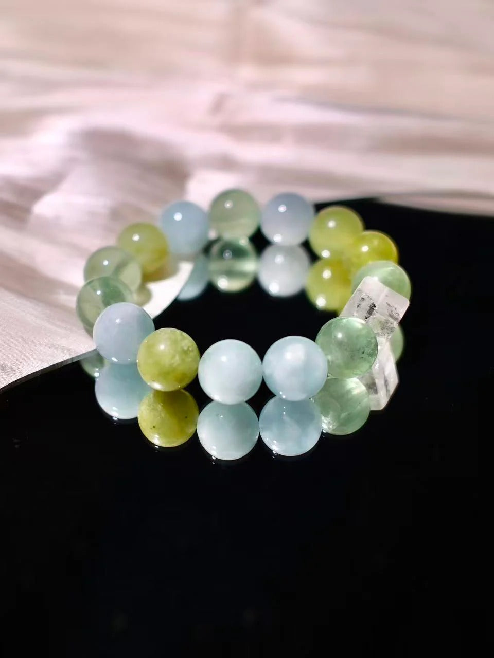 Aquamarine & Fluorite Energy Crystal Bracelet · Lily Haze