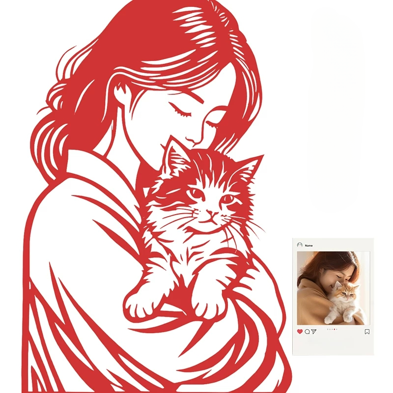 Custom Pet Paper Cutting Portrait
